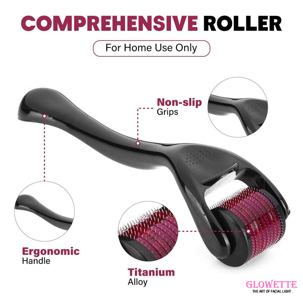 Derma Roller 0.5mm - Microneedling Tool for Wrinkles, Scars & Hair Growth