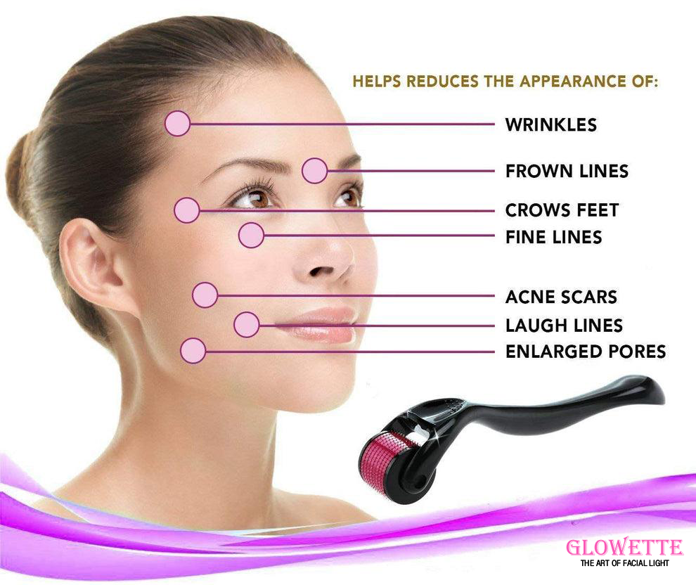 Derma Roller 0.5mm - Microneedling Tool for Wrinkles, Scars & Hair Growth